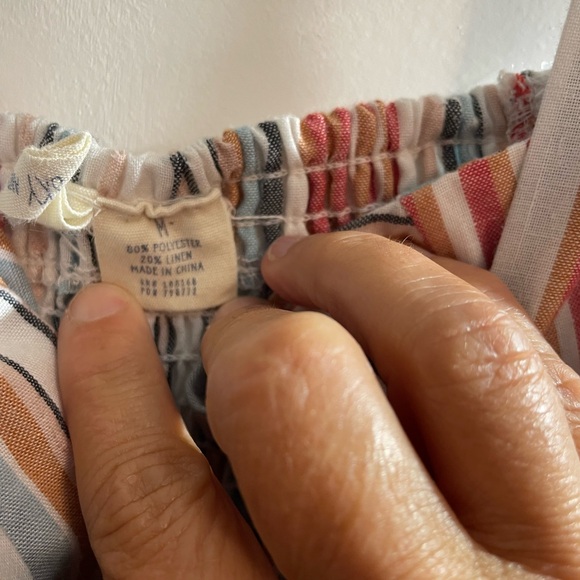 Striped Shorts Romper - Picture 4 of 5